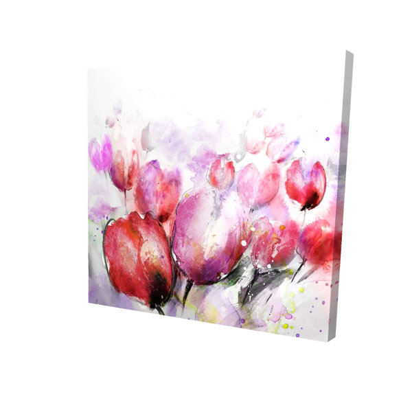 Begin Edition International Inc. Abstract Blurry Tulips Wrapped